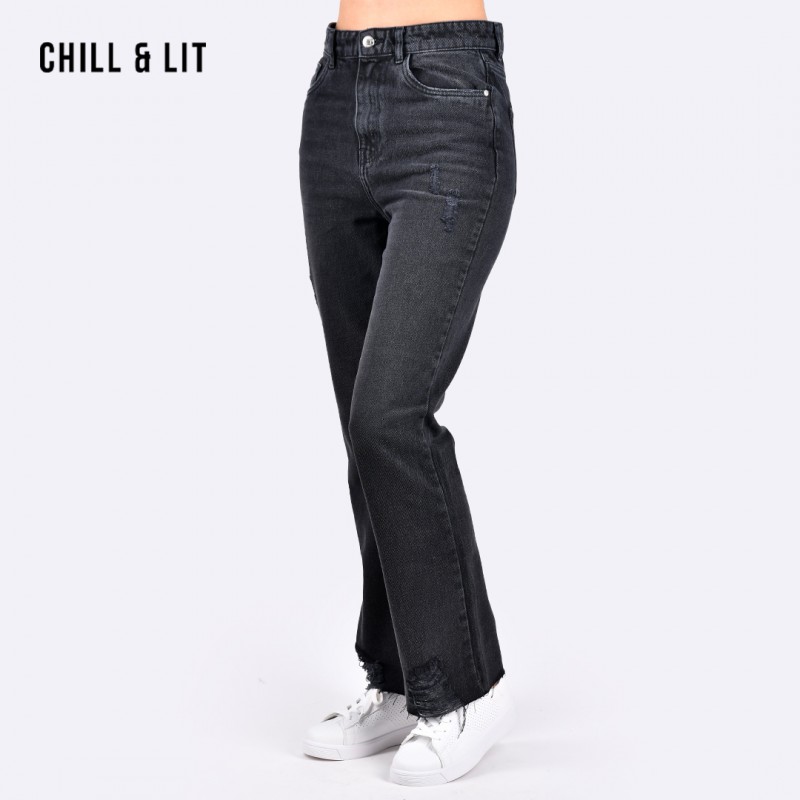 Jean Boyfriend Classique Taille Haute - Place Du Jour