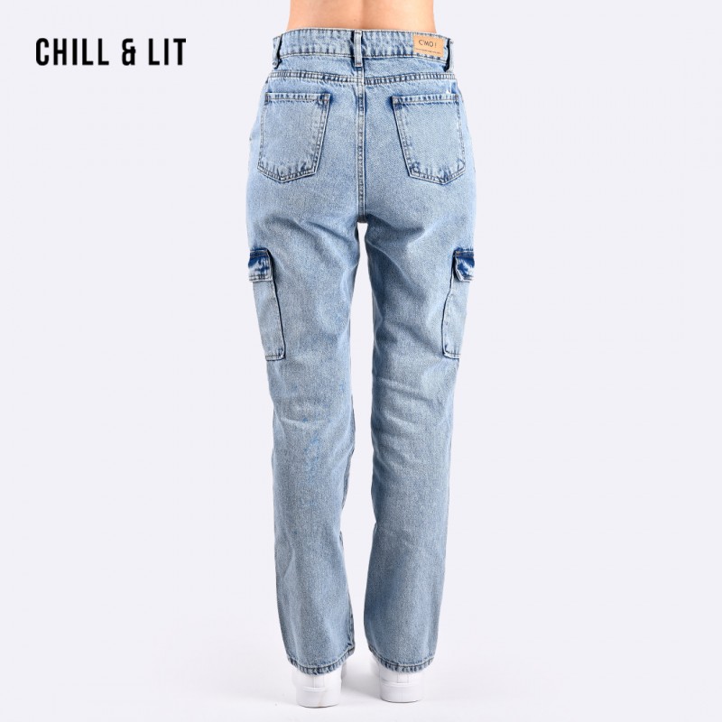 Jean Femme Taille Haute Coupe Droite - Denim élastique Baggy - Vintage, Confortable Pour Tous Les Jours - 9