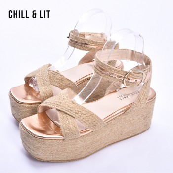 Sandales à Talon Compensé...