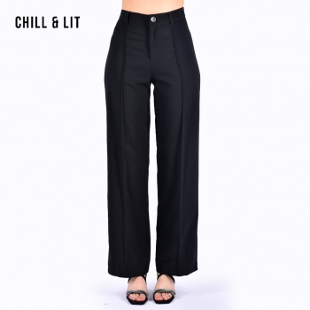 Pantalon Taille Haute Large