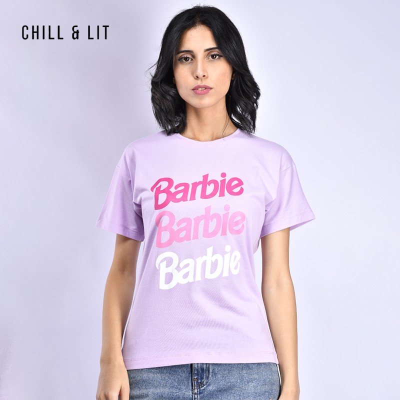 Barbie T-shirt en coton pour femme